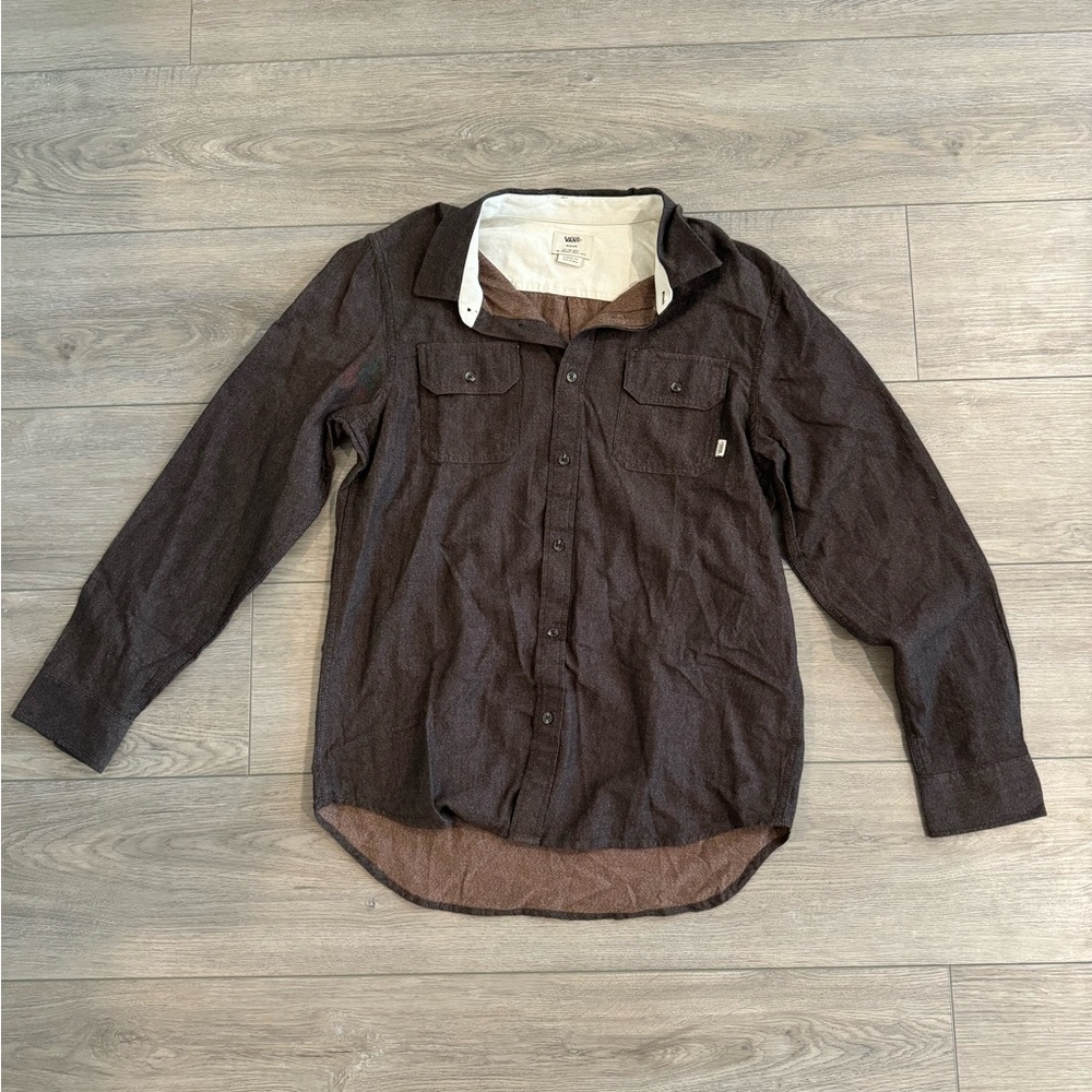 VANS Classic Fit Button Down (Brown) - Medium